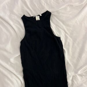 Women’s black cotton tank top